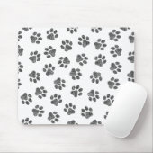 Doodle Paws, Dog Paws, Black Paws Mousepad (Mit Mouse)