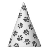 Doodle Paws, Dog Paws, Black Paws Partyhütchen (Rechts)