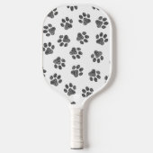 Doodle Paws, Dog Paws, Black Paws Pickleball Schläger (Vorderseite)