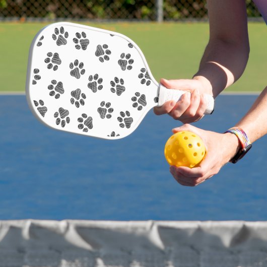 Doodle Paws, Dog Paws, Black Paws Pickleball Schläger (InSitu)