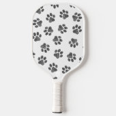 Doodle Paws, Dog Paws, Black Paws Pickleball Schläger (Rückseite)