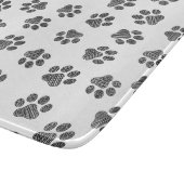 Doodle Paws, Dog Paws, Black Paws Schneidebrett (Ecke)