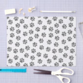 Doodle Paws, Dog Paws, Black Paws Seidenpapier (Handwerk)