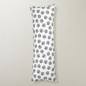 Doodle Paws, Dog Paws, Black Paws Seitenschläferkissen (Rückseite (Vertikal))