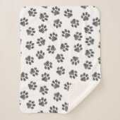 Doodle Paws, Dog Paws, Black Paws Sherpadecke (Vorderseite)