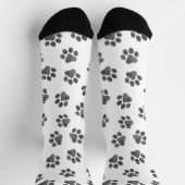 Doodle Paws, Dog Paws, Black Paws Socken (Oben)
