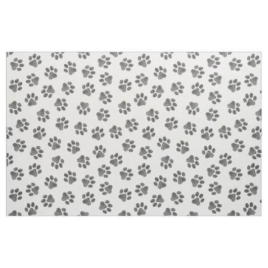 Doodle Paws, Dog Paws, Black Paws Stoff (Fat Quarter (45,7 x 55,9 cm))