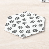 Doodle Paws, Dog Paws, Black Paws Untersetzer (angewinkelt)