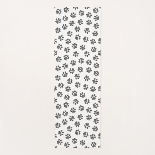 Doodle Paws, Dog Paws, Black Paws Yogamatte (Vorderseite)