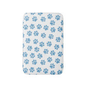 Doodle Paws, Dog Paws, Blue Paws Badematte (Vorderseite Vertikal)