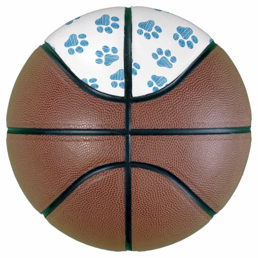 Doodle Paws, Dog Paws, Blue Paws Basketball (Rechts)