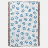 Doodle Paws, Dog Paws, Blue Paws Decke (Vorderseite Vertikal)