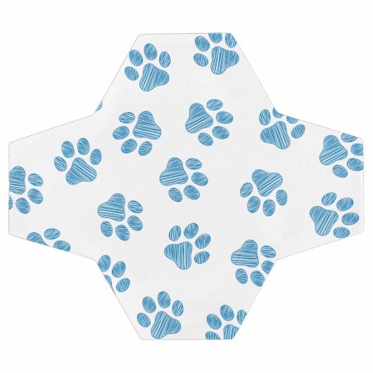 Doodle Paws, Dog Paws, Blue Paws Fußball (Flach)