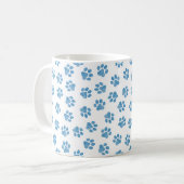 Doodle Paws, Dog Paws, Blue Paws Kaffeetasse (Vorderseite Links)