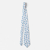Doodle Paws, Dog Paws, Blue Paws Krawatte (Rückseite)