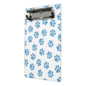 Doodle Paws, Dog Paws, Blue Paws Mini Klemmbrett (Gewinkelt2)