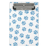 Doodle Paws, Dog Paws, Blue Paws Mini Klemmbrett (Vorderseite)