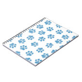 Doodle Paws, Dog Paws, Blue Paws Notizblock (Linke Seite)