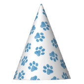 Doodle Paws, Dog Paws, Blue Paws Partyhütchen (Vorderseite)