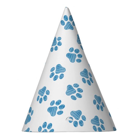Doodle Paws, Dog Paws, Blue Paws Partyhütchen (Rechts)