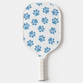 Doodle Paws, Dog Paws, Blue Paws Pickleball Schläger (Vorderseite)