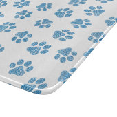 Doodle Paws, Dog Paws, Blue Paws Schneidebrett (Ecke)