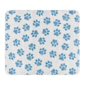 Doodle Paws, Dog Paws, Blue Paws Schneidebrett (Vorderseite)