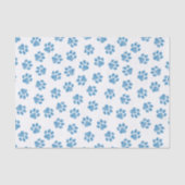 Doodle Paws, Dog Paws, Blue Paws Seidenpapier (Vorderseite)