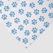 Doodle Paws, Dog Paws, Blue Paws Seidenpapier (Ausschnitt)