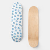 Doodle Paws, Dog Paws, Blue Paws Skateboard (Vorderseite)