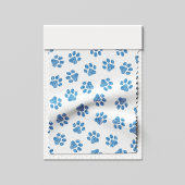 Doodle Paws, Dog Paws, Blue Paws Stoff