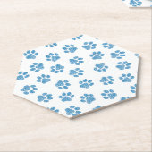Doodle Paws, Dog Paws, Blue Paws Untersetzer (angewinkelt)