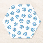 Doodle Paws, Dog Paws, Blue Paws Untersetzer (Vorderseite)