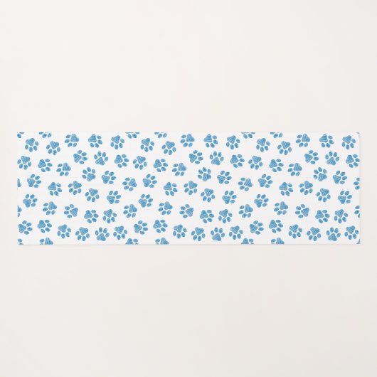 Doodle Paws, Dog Paws, Blue Paws Yogamatte (Rückseite (Horizontal))