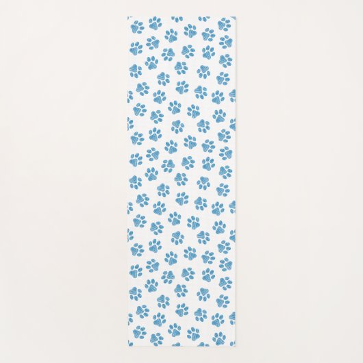Doodle Paws, Dog Paws, Blue Paws Yogamatte (Vorderseite)