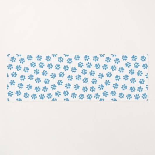 Doodle Paws, Dog Paws, Blue Paws Yogamatte (Vorderseite (Horizontal))