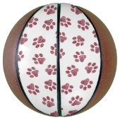 Doodle Paws, Dog Paws, Burgund Paws Basketball (Vertikal)