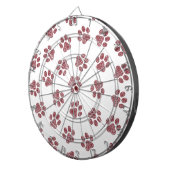 Doodle Paws, Dog Paws, Burgund Paws Dartscheibe (Vorderseite rechts)