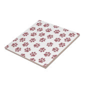 Doodle Paws, Dog Paws, Burgund Paws Fliese (Seite)