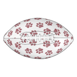 Doodle Paws, Dog Paws, Burgund Paws Football