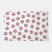 Doodle Paws, Dog Paws, Burgund Paws Fußmatte (Vorderseite)