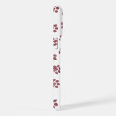 Doodle Paws, Dog Paws, Burgund Paws iPhone Hülle (Rechte Seite)
