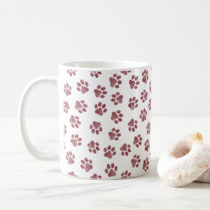 Doodle Paws, Dog Paws, Burgund Paws Kaffeetasse