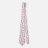 Doodle Paws, Dog Paws, Burgund Paws Krawatte (Vorderseite)