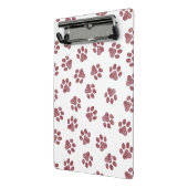 Doodle Paws, Dog Paws, Burgund Paws Mini Klemmbrett (Gewinkelt2)