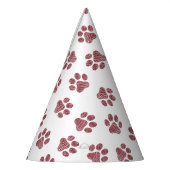 Doodle Paws, Dog Paws, Burgund Paws Partyhütchen (Links)