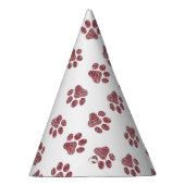 Doodle Paws, Dog Paws, Burgund Paws Partyhütchen (Rechts)