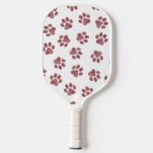 Doodle Paws, Dog Paws, Burgund Paws Pickleball Schläger (Rückseite)