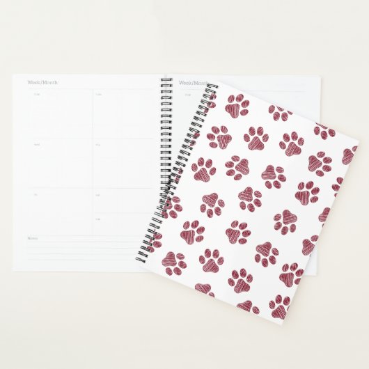 Doodle Paws, Dog Paws, Burgund Paws Planer (Anzeige)