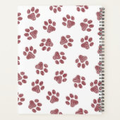 Doodle Paws, Dog Paws, Burgund Paws Planer (Rückseite)